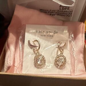 Kate Spade Gold and Crystal Earrings